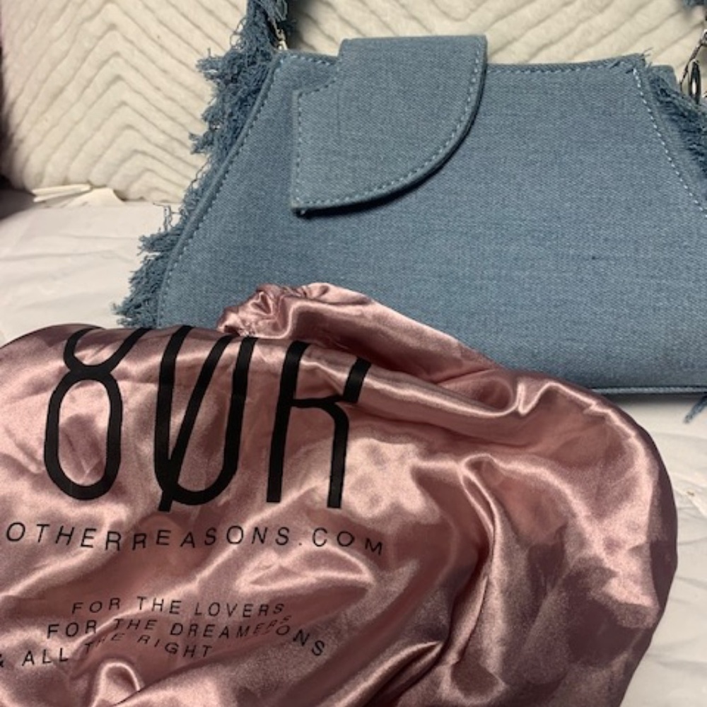 Blue denim bag